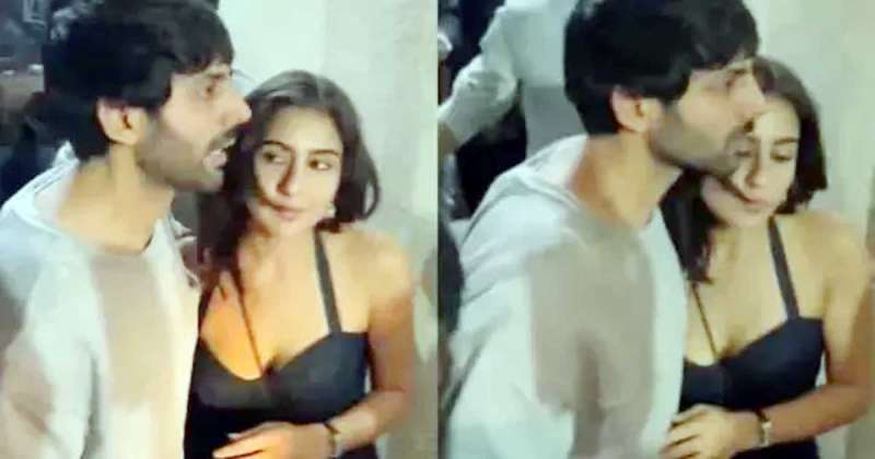 कार्तिक आर्यन और Sara Ali Khan के गले मिलने पर