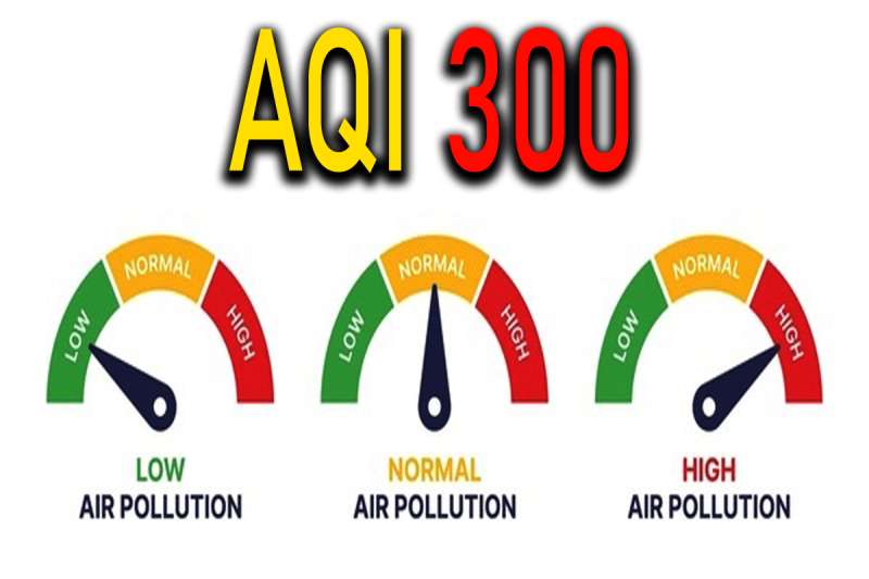 राजधानी की हवा हो रही जहरीली AQI 300 के पार