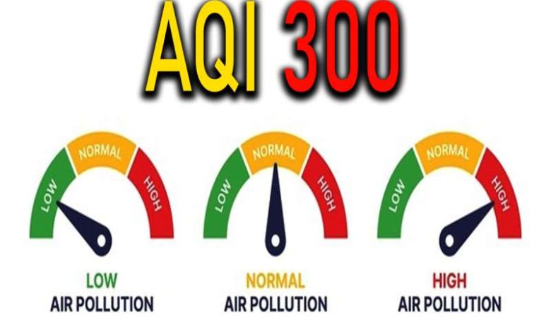 राजधानी की हवा हो रही जहरीली AQI 300 के पार